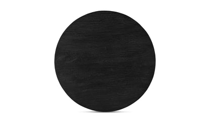 CEMBER 60"RD CERUSED BLACK DINING TABLE