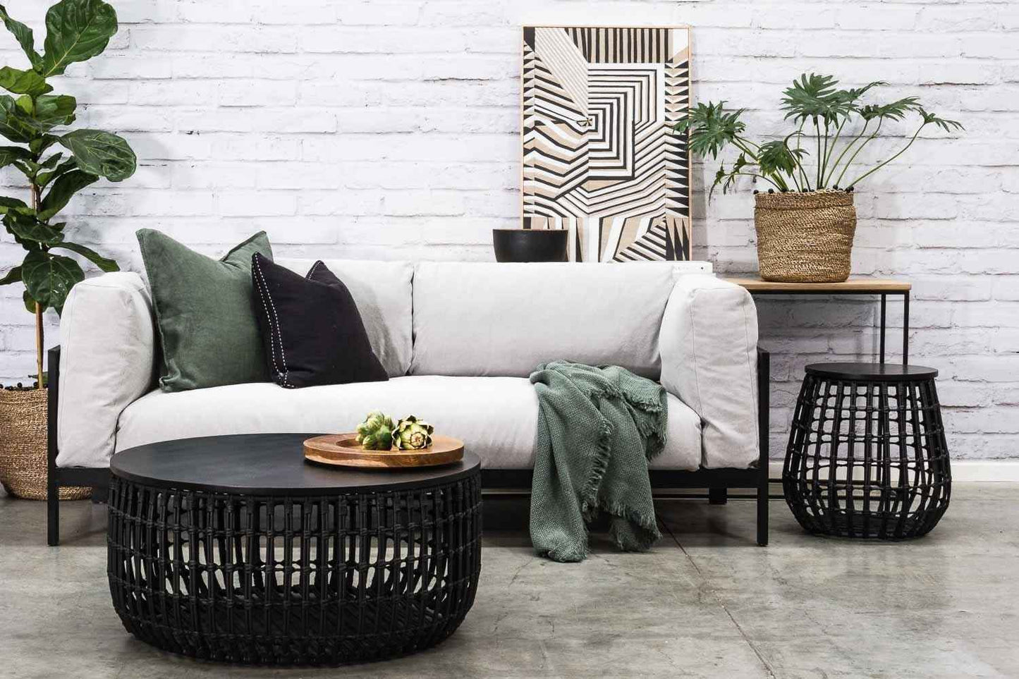CESTA SIDE TABLE | BLACK
