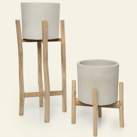 CHALK PLANTER | SOFT GREY | 2 SIZES