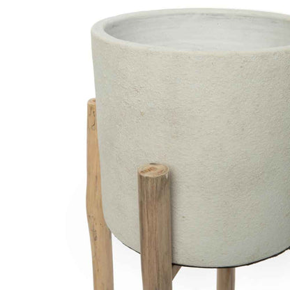 CHALK PLANTER | SOFT GREY | 2 SIZES