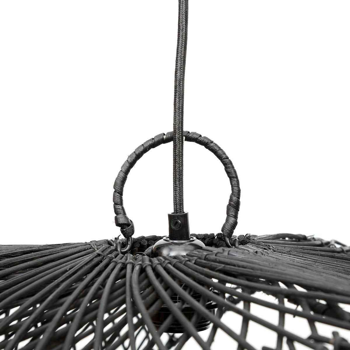 CHAPEAU PENDANT SHADE | BLACK RATTAN