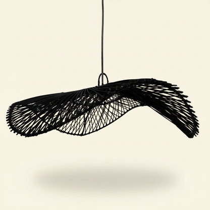 CHAPEAU PENDANT SHADE | BLACK RATTAN