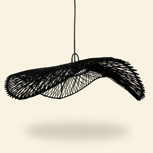 CHAPEAU PENDANT SHADE | BLACK RATTAN
