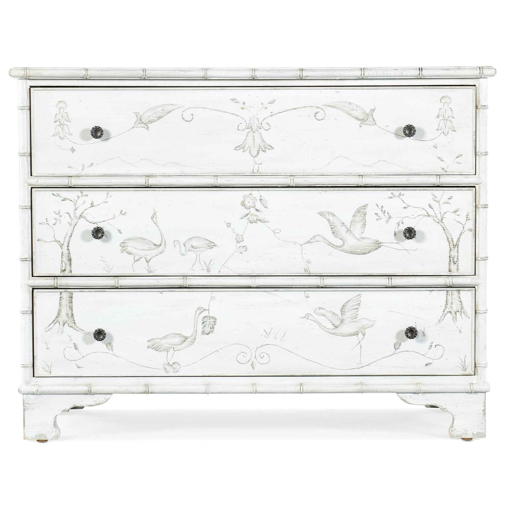 CHARLESTON ACCENT CHEST: WHITE HERON