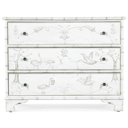 CHARLESTON ACCENT CHEST: WHITE HERON