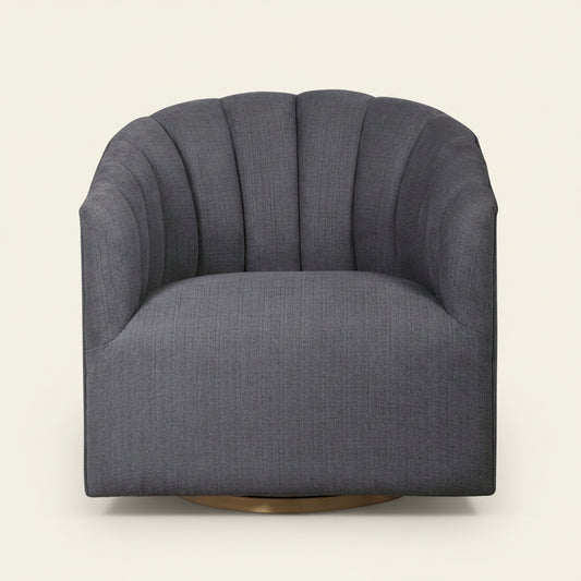 CLEO CHANNEL TUFTED SWIVEL CHAIR