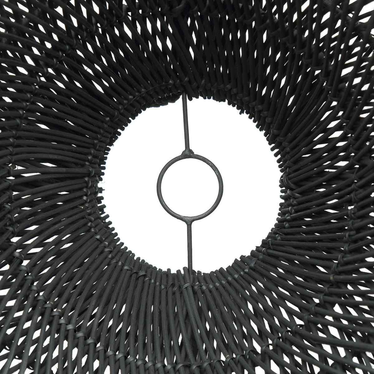 CLOUD PENDANT SHADE | BLACK RATTAN | LARGE