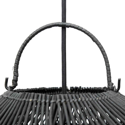 CLOUD PENDANT SHADE | BLACK RATTAN | LARGE