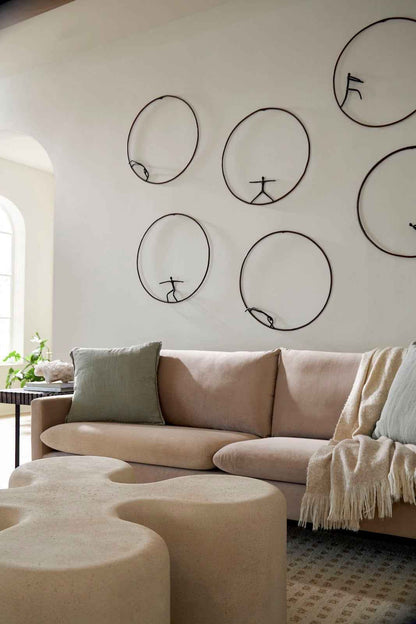 CLOVER INDOOR-OUTDOOR COFFEE TABLE: ROMAN STONE