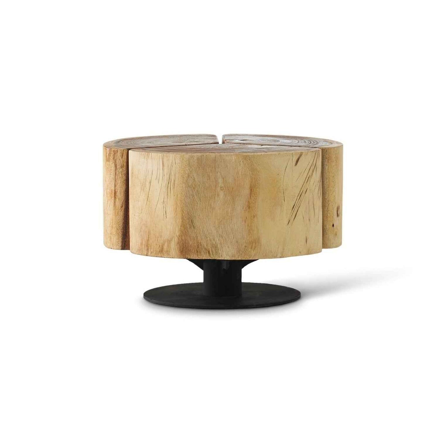 CLOVER NATURAL CHAMCHA WOOD COFFEE TABLE