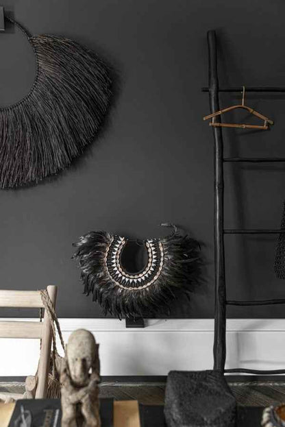 COASTAL FEATHER STAND / GREEN + BLACK