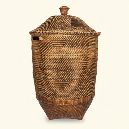 COLONIAL LAUNDRY BASKET WITH LID | NATURAL | XL