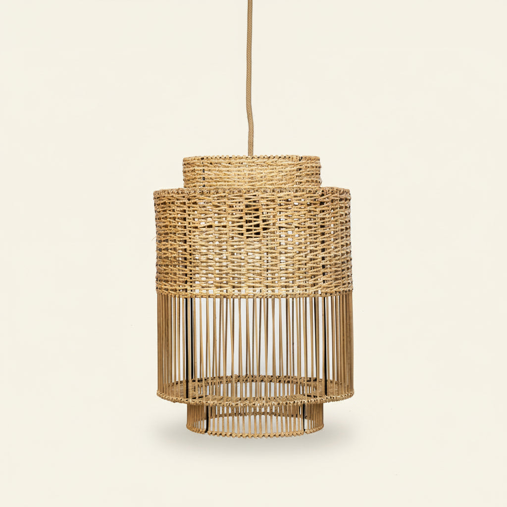 COLONIAL PENDANT / NATURAL RATTAN