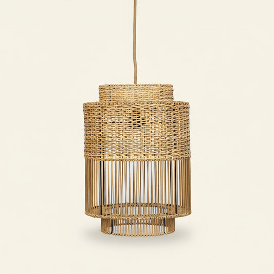 COLONIAL PENDANT / NATURAL RATTAN
