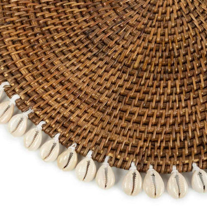 COLONIAL SHELL PLACEMAT | NATURAL | SET OF 4