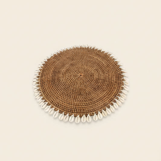 COLONIAL SHELL PLACEMAT | NATURAL | SET OF 4