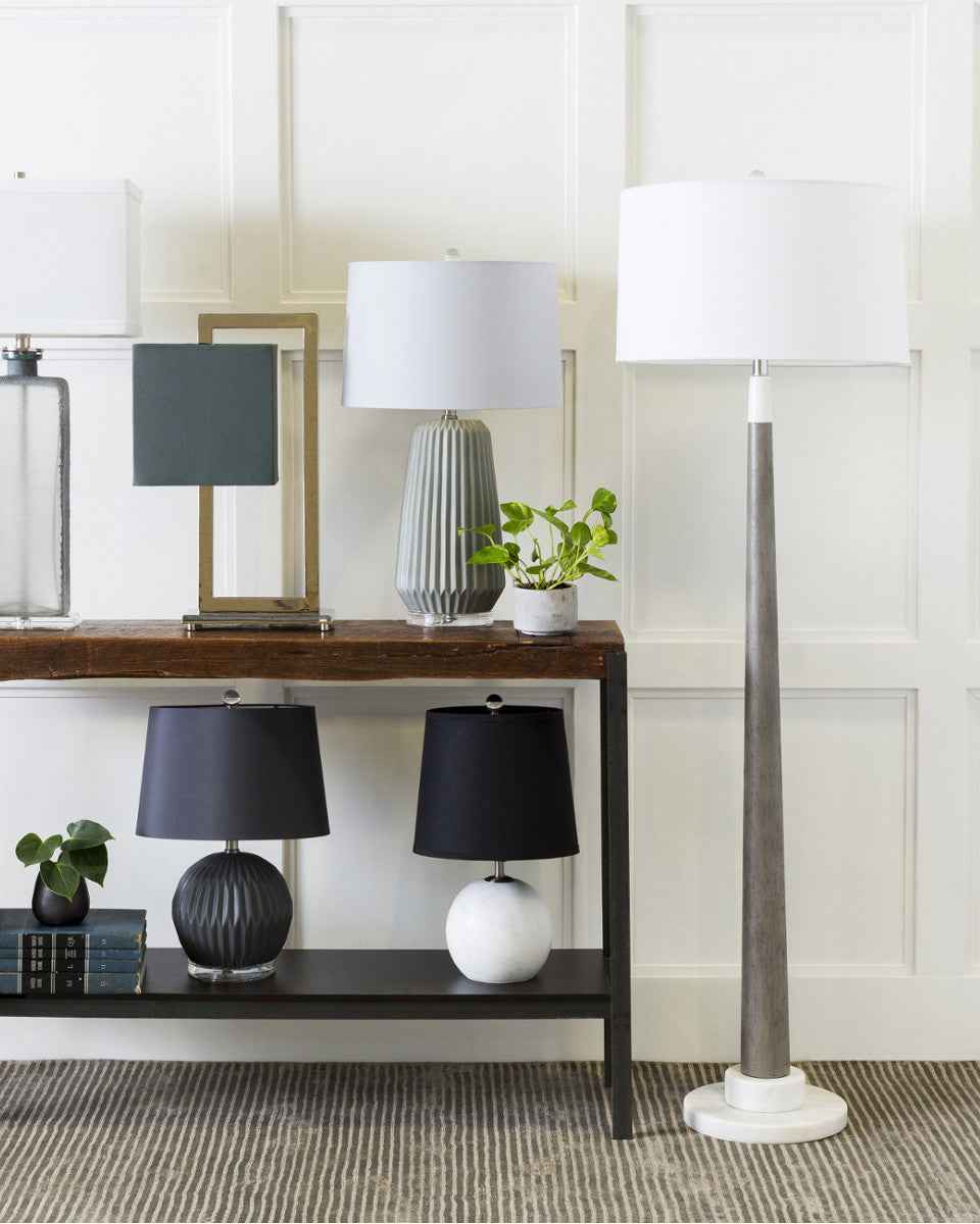 COLT MARBLE & CEMENT FLOOR LAMP