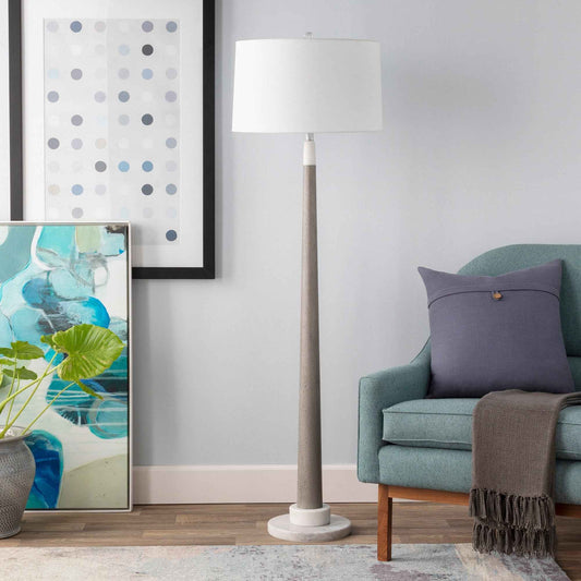 COLT MARBLE & CEMENT FLOOR LAMP