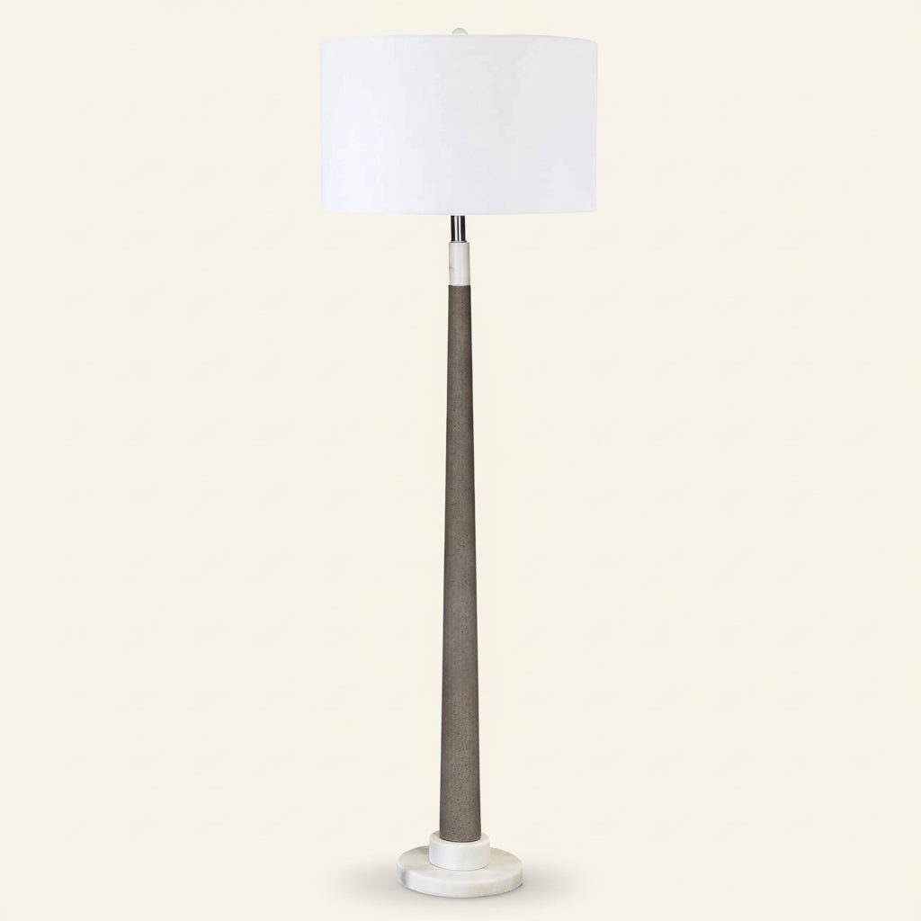 COLT MARBLE & CEMENT FLOOR LAMP