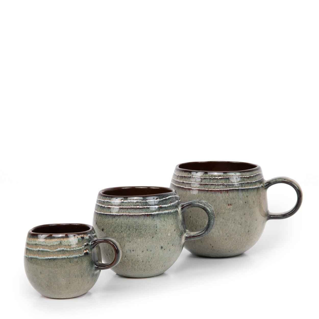 COMPORTA MUG | HANDMADE STONEWARE | SET OF 6 | LARGE