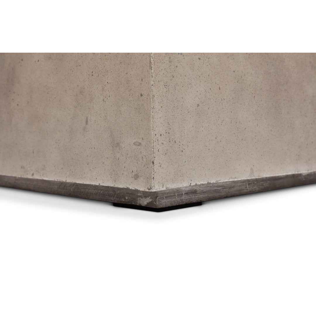 CONCRETE SQUARE BLOCK COFFEE TABLE