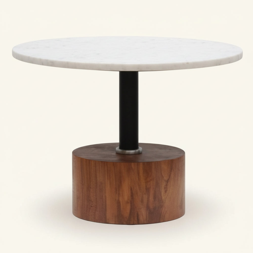 COOK SIDE TABLE / WHITE MARBLE + SUAR