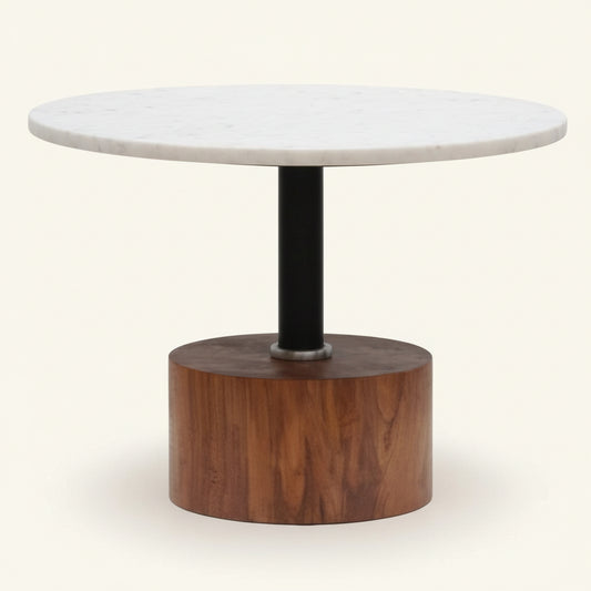 COOK SIDE TABLE / WHITE MARBLE + SUAR