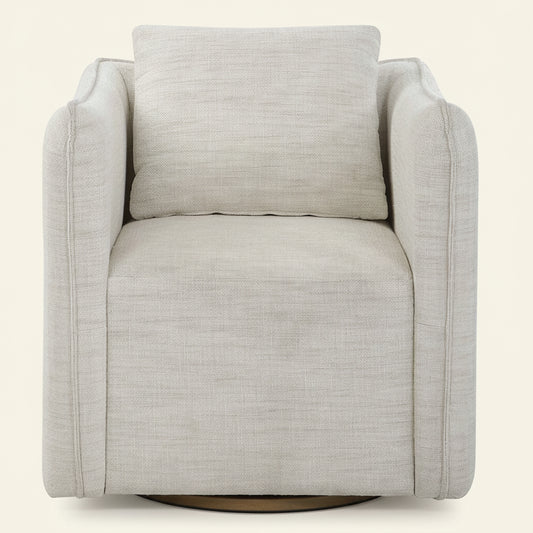 CORBEN SWIVEL CHAIR: NATURAL WHITE