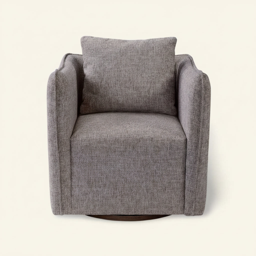 CORBEN SWIVEL CHAIR: STONE