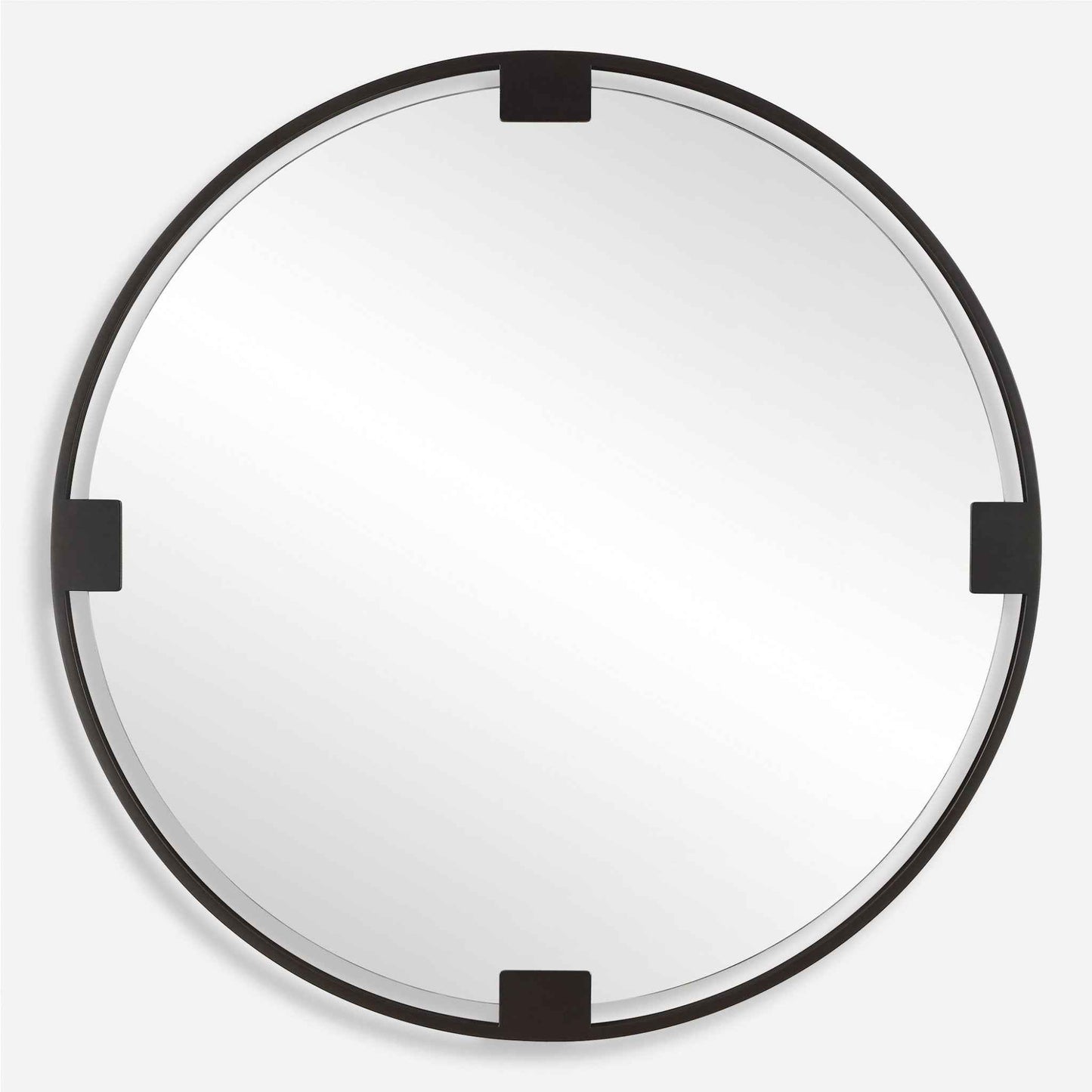 CORNELIA BLACK ROUND MIRROR