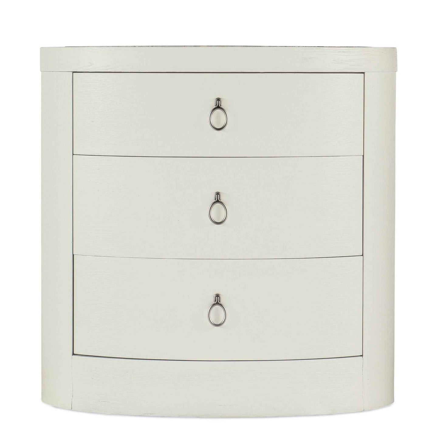 CREST OVAL MARBLE TOP NIGHTSTAND