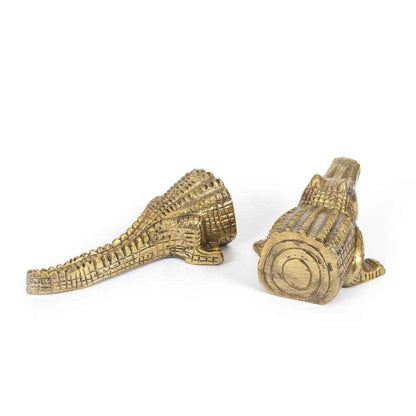 CROCO BOOK STANDS | BRASS