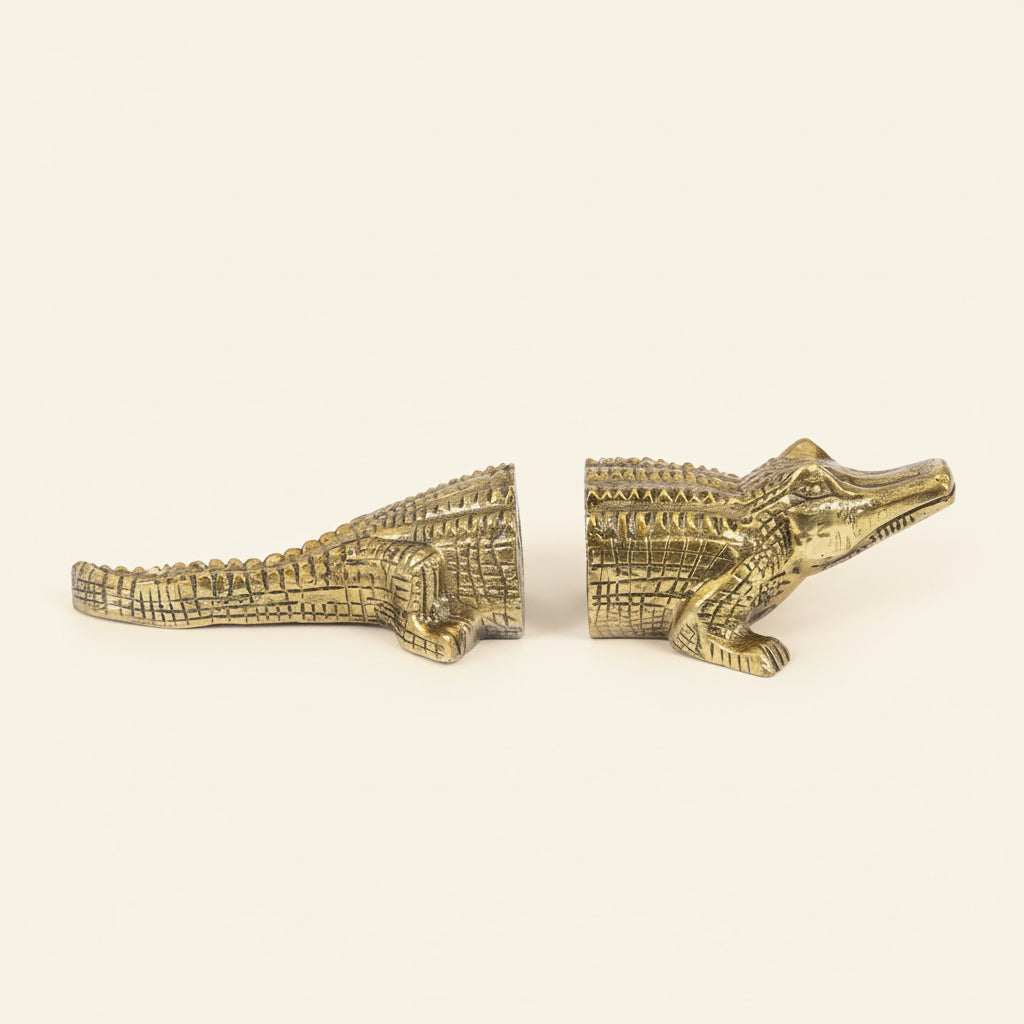 CROCO BOOK STANDS | BRASS