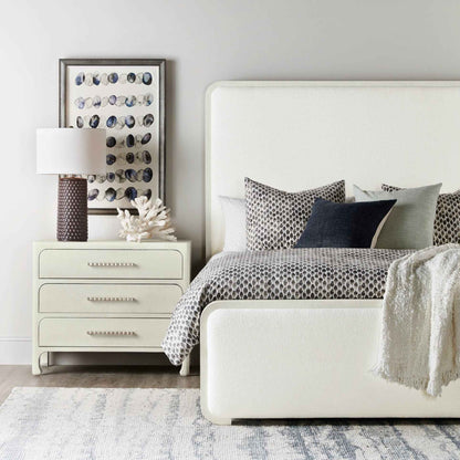 CRUISER LACQUERED GRASSCLOTH CHEST: WHITE