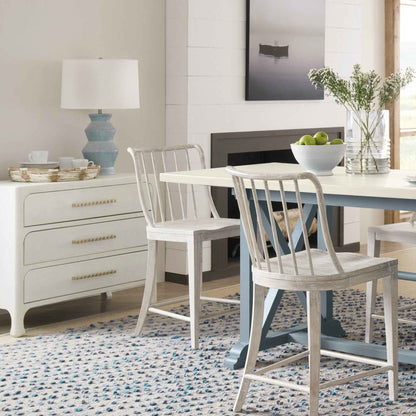 CRUISER LACQUERED GRASSCLOTH CHEST: WHITE