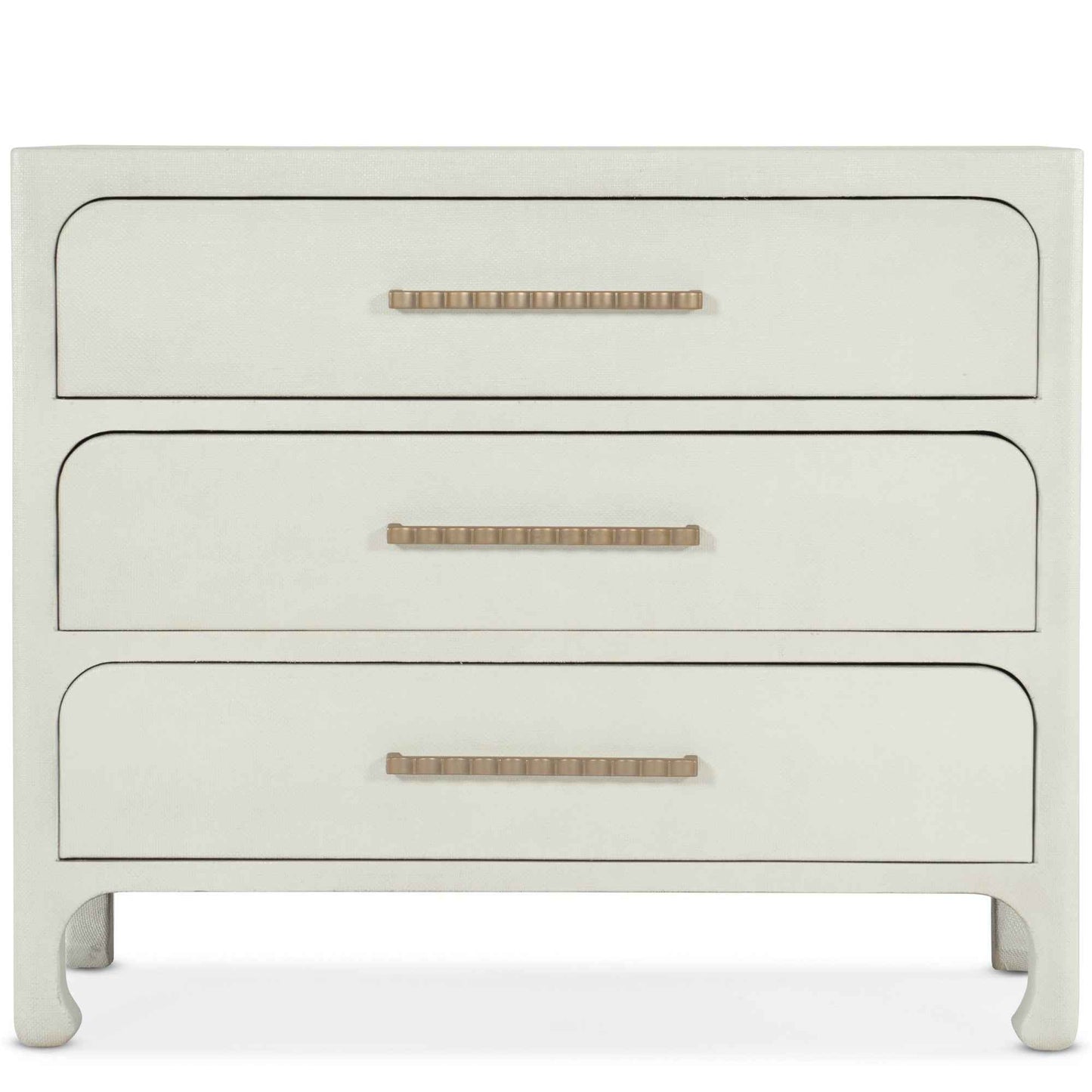 CRUISER LACQUERED GRASSCLOTH CHEST: WHITE