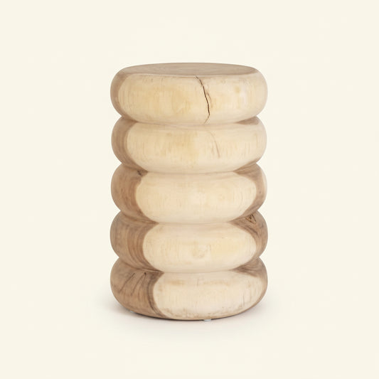 CUBUNGO STOOL + SIDE TABLE | NATURAL
