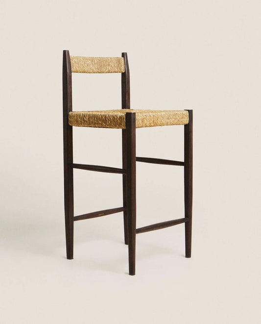 Van Solid Wood Bar Chair - Elevate Your Space with Timeless Style