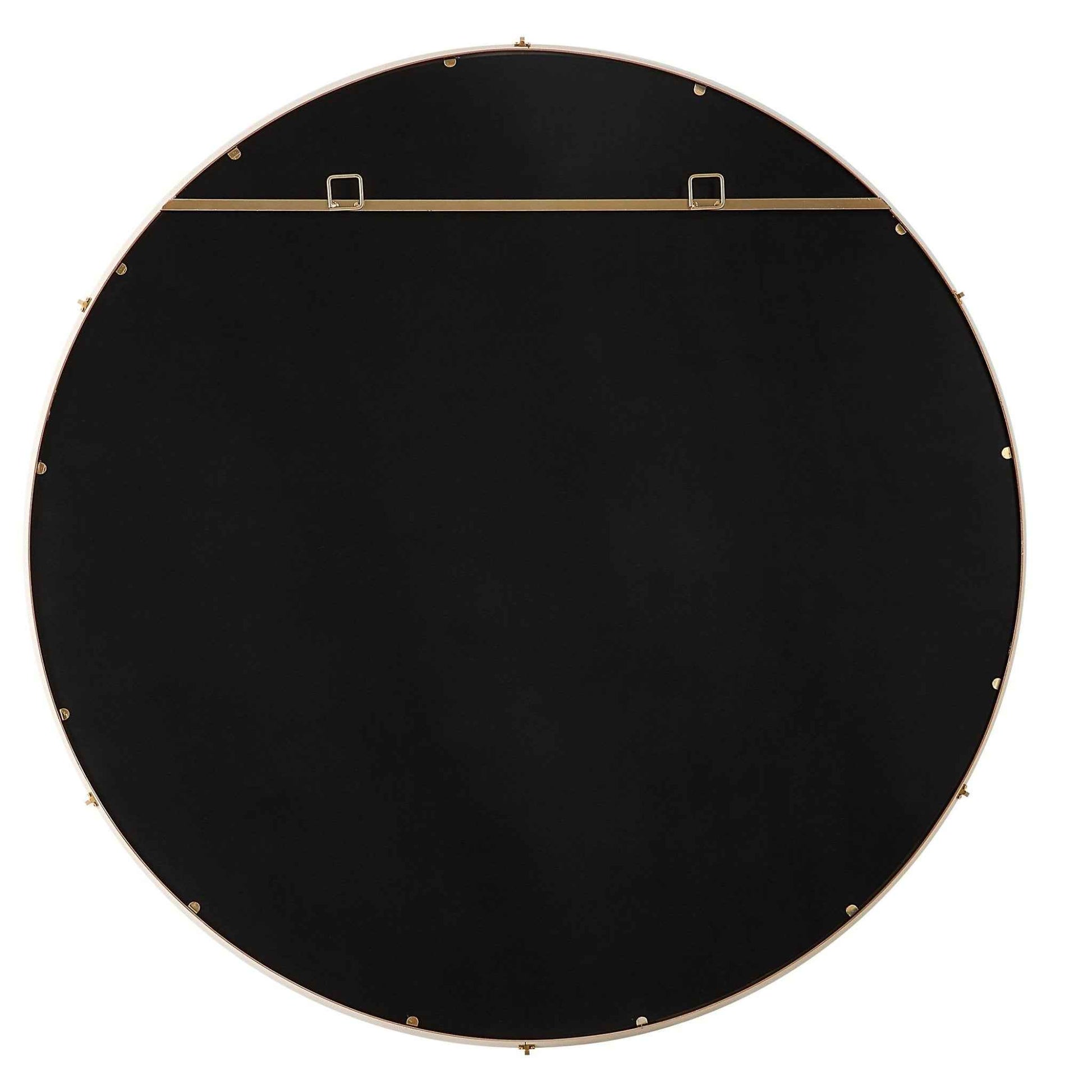 CYPRUS WHITE SHAGREEN ROUND MIRROR