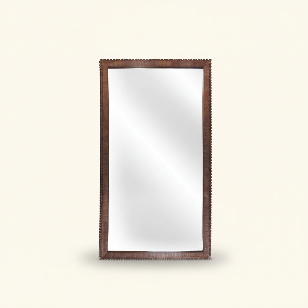 Kadek Carved Teak Floor Mirror XL