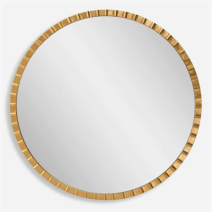 DANDRIDGE ROUND MIRROR GOLD