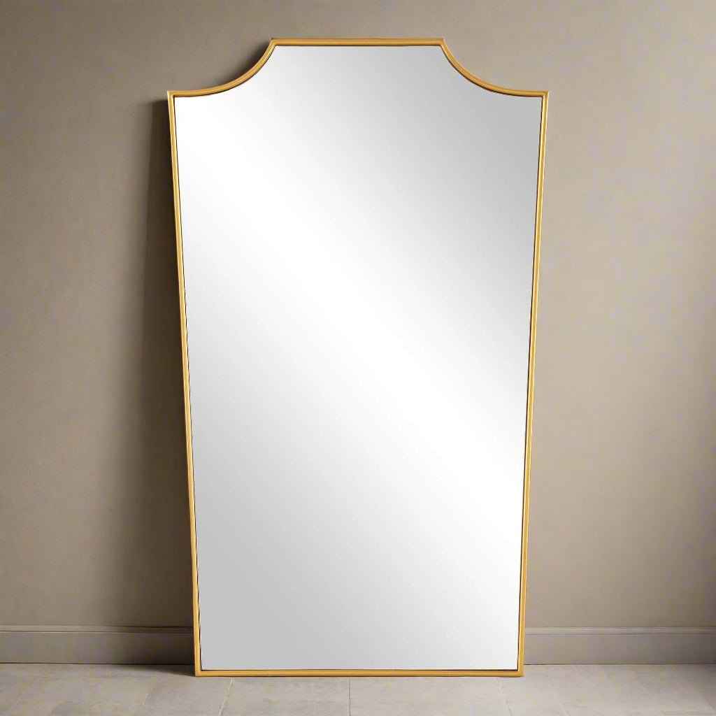 DEMURE ANTIQUE GOLD VANITY MIRROR