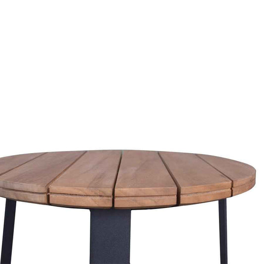 DENA SIDE TABLE / BLACK-NATURAL (INDOOR-OUTDOOR)