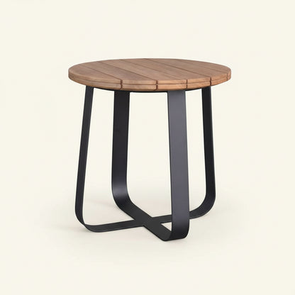DENA SIDE TABLE / BLACK-NATURAL (INDOOR-OUTDOOR)