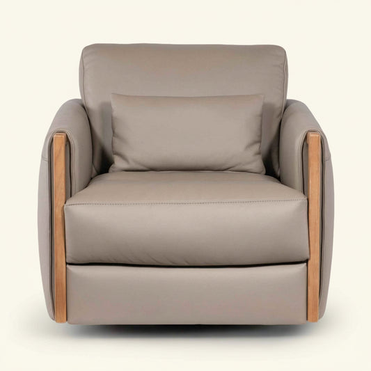 DION LEATHER SWIVEL CHAIR
