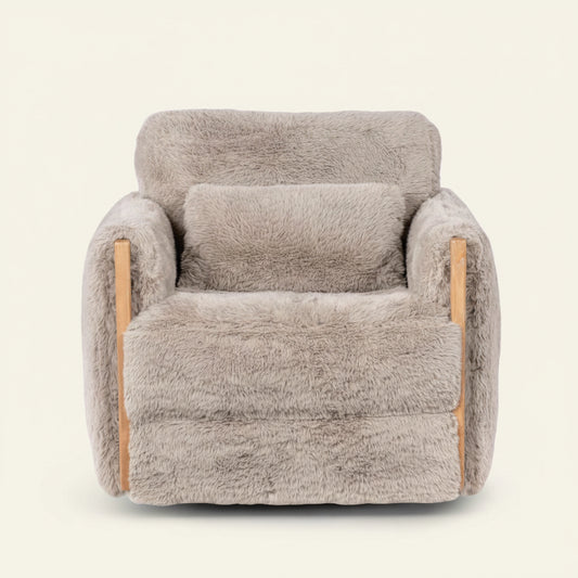 DION SHEARLING SWIVEL CHAIR