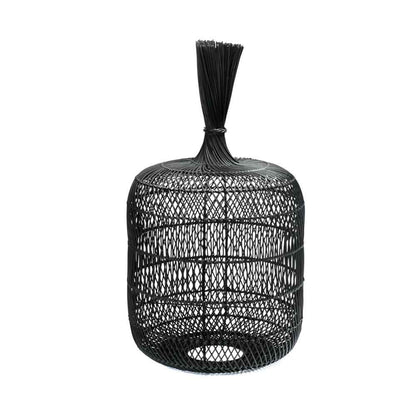 DUMPLING LAMP SHADE | FLOOR OR PENDANT | BLACK