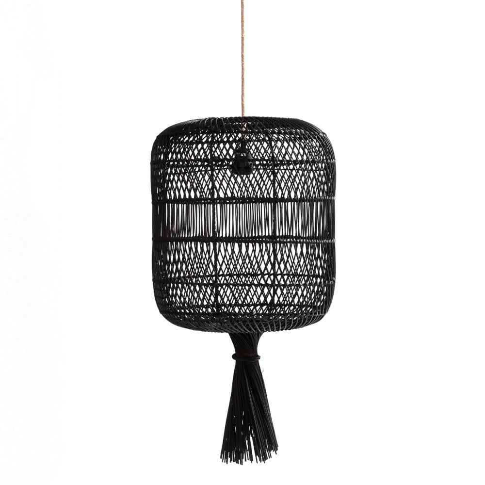 DUMPLING LAMP SHADE | FLOOR OR PENDANT | BLACK
