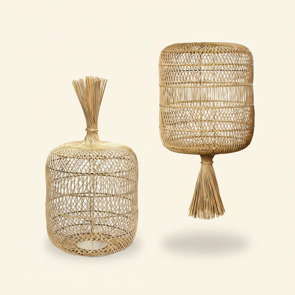DUMPLING LAMP SHADE | FLOOR OR PENDANT | NATURAL