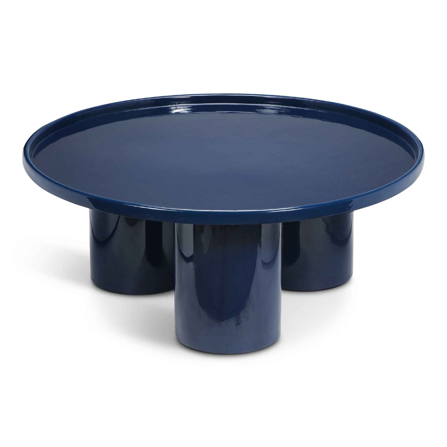 SOFIA ENAMEL ROUND COFFEE TABLE